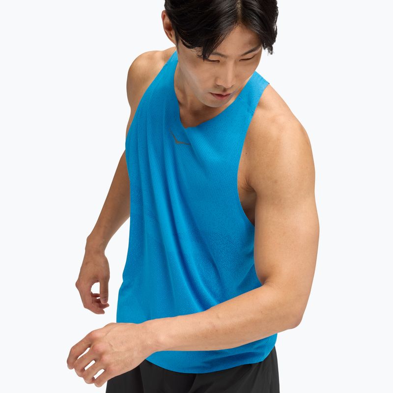 HOKA Herren Laufshirt Race Singlet hoka blau 4