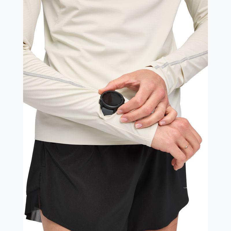 Damen-Laufpullover HOKA GlideTech Quarter Zip ruffle salt 5