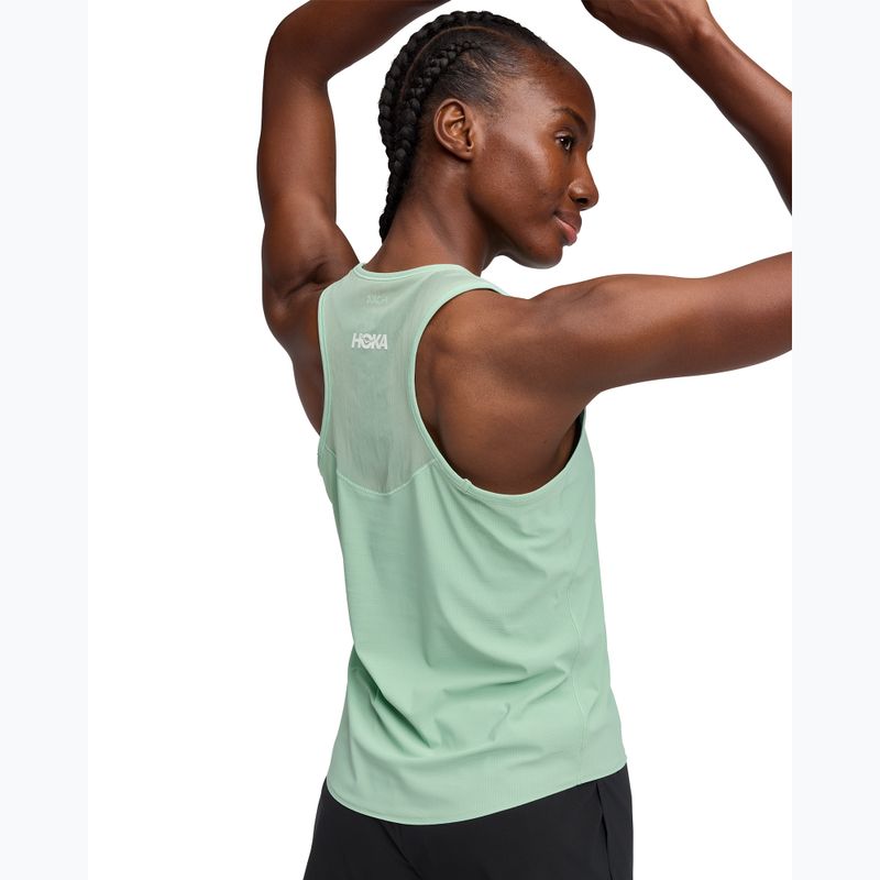 Damen-Laufshirt HOKA Airolite Tank 2.0 jade 4