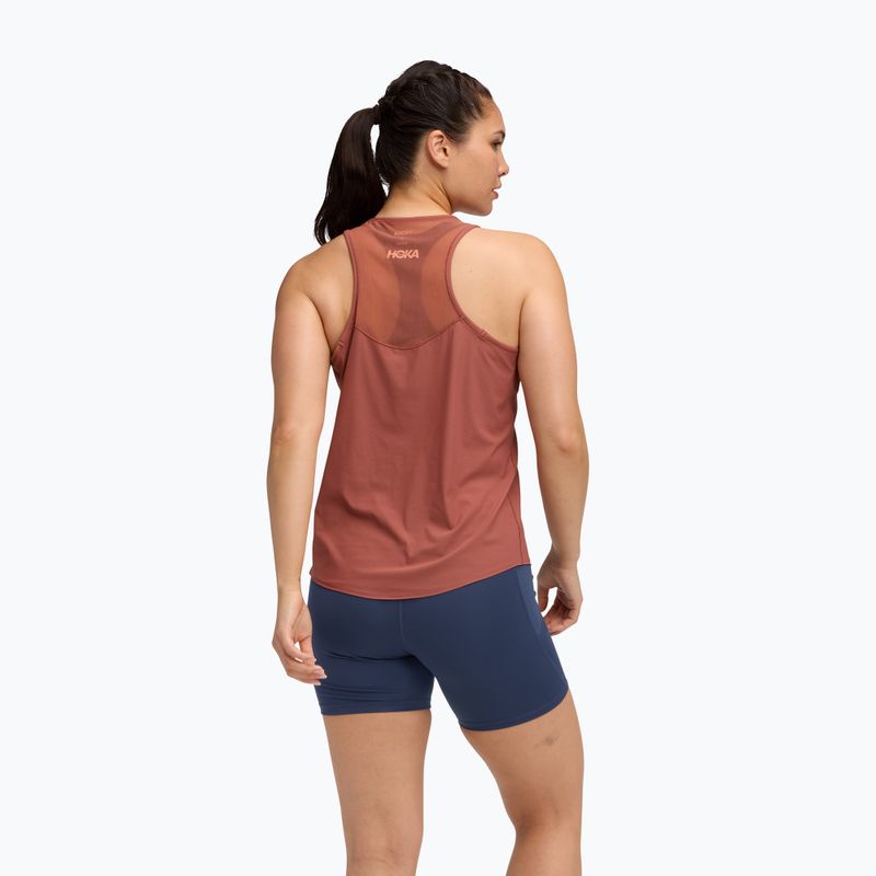Laufshirt Damen HOKA Airolite Tank 2.0 rouge 3