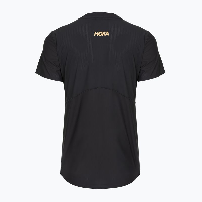 Damen-Laufshirt HOKA Airolite 2.0 schwarz/gold 6