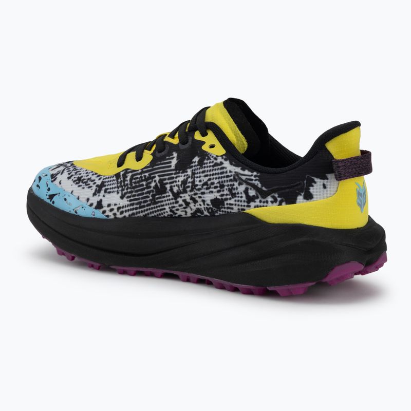 Kinder Laufschuhe HOKA Speedgoat 6 electric lemon/black 3
