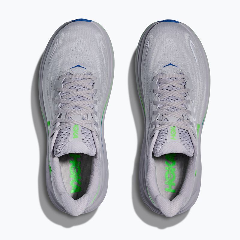 Herren Laufschuhe HOKA Clifton 10 ash grey/neon green 7