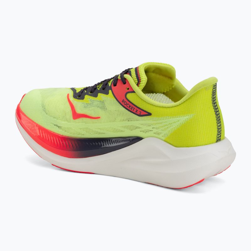 Laufschuhe HOKA Rocket X 3 neon yuzu/squid ink 3