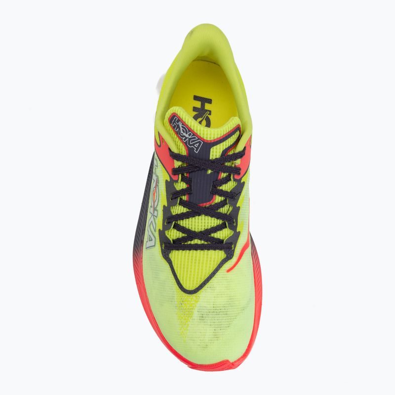 Laufschuhe HOKA Rocket X 3 neon yuzu/squid ink 5