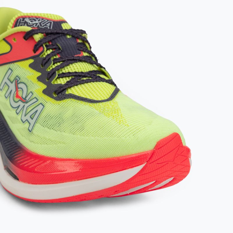 Laufschuhe HOKA Rocket X 3 neon yuzu/squid ink 7
