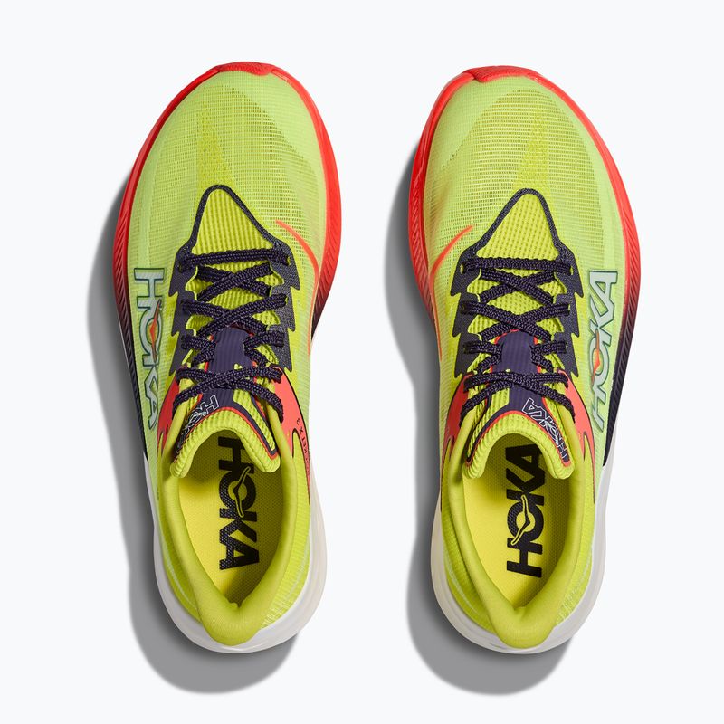 Laufschuhe HOKA Rocket X 3 neon yuzu/squid ink 7