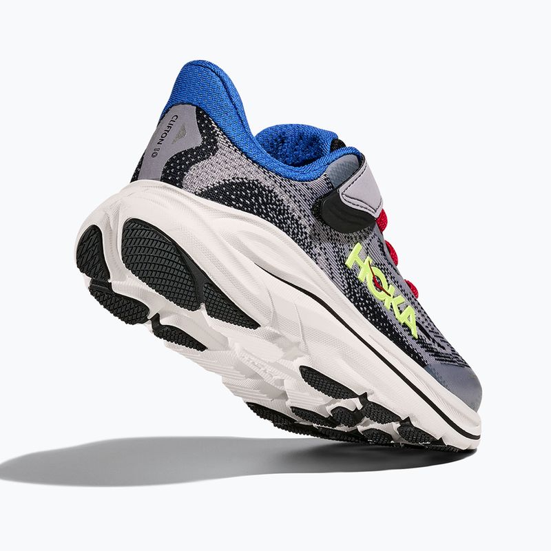 Kinder Laufschuhe HOKA Clifton 10 foggy grey/black 5