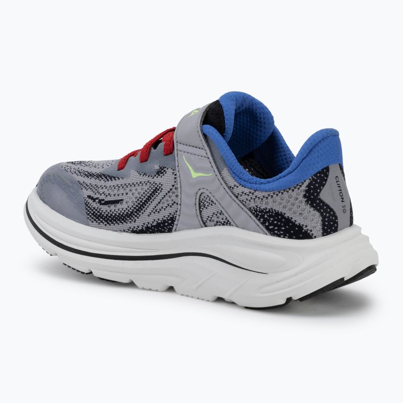 Kinder Laufschuhe HOKA Clifton 10 foggy grey/black 3