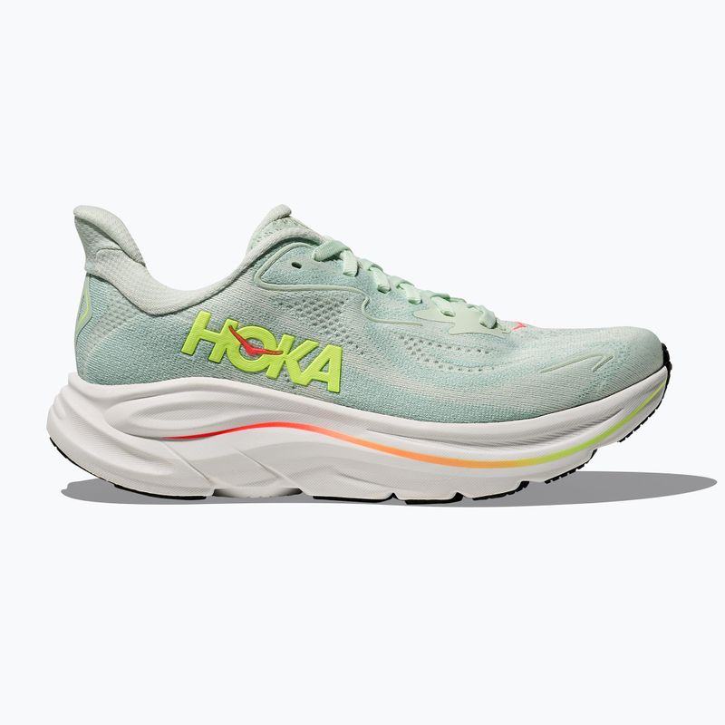 Damen-Laufschuhe HOKA Clifton 10 sea glass/neon flame 3