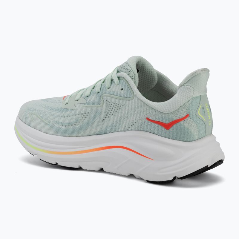 Damen-Laufschuhe HOKA Clifton 10 sea glass/neon flame 3