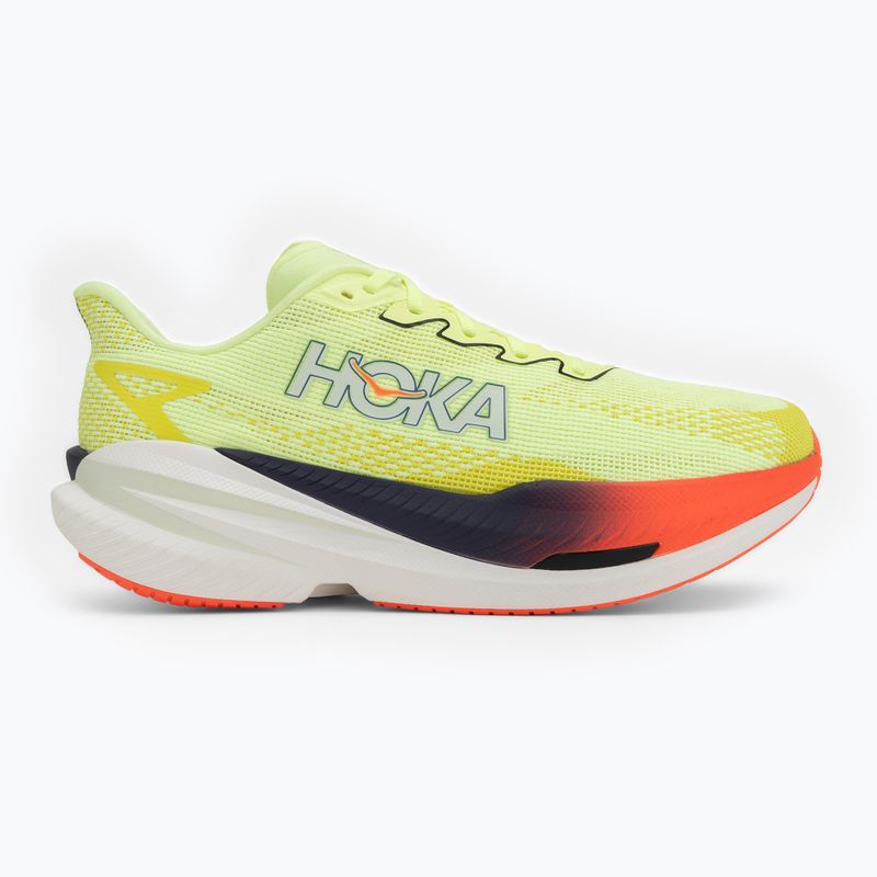 Herren-Laufschuhe Hoka Mach X 3 Wide neon yuzu/squid ink 2