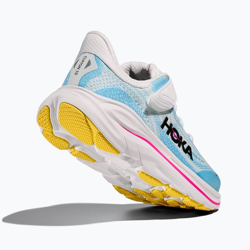 Kinder-Laufschuhe HOKA Clifton 10 frost/soaring blue 5