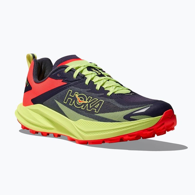 Herren Laufschuhe HOKA Zinal 3 squid ink/neon yuzu