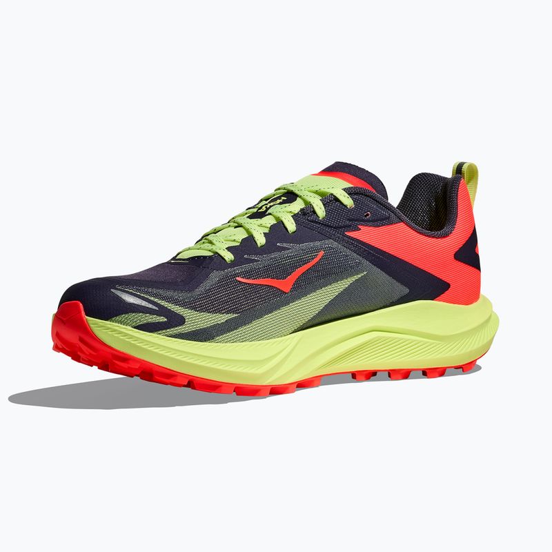 Herren Laufschuhe HOKA Zinal 3 squid ink/neon yuzu 2