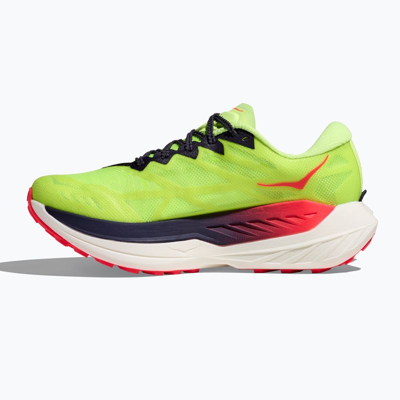 Herren Laufschuhe HOKA Rocket X Trail neon Yuzu/neon flame 4