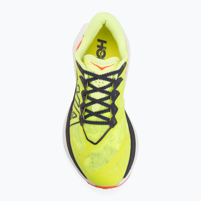 Damen-Laufschuhe HOKA Rocket X Trail neon yuzu/neon flame 5