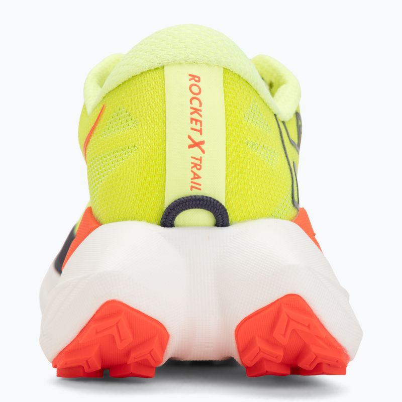 Damen-Laufschuhe HOKA Rocket X Trail neon yuzu/neon flame 6