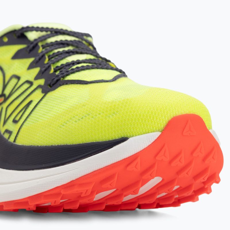 Damen-Laufschuhe HOKA Rocket X Trail neon yuzu/neon flame 7