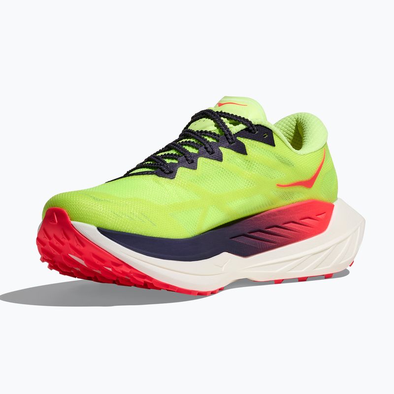 Damen-Laufschuhe HOKA Rocket X Trail neon yuzu/neon flame 2
