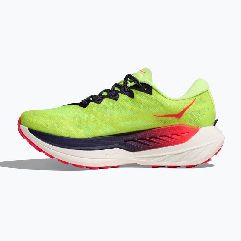 Damen-Laufschuhe HOKA Rocket X Trail neon yuzu/neon flame 4