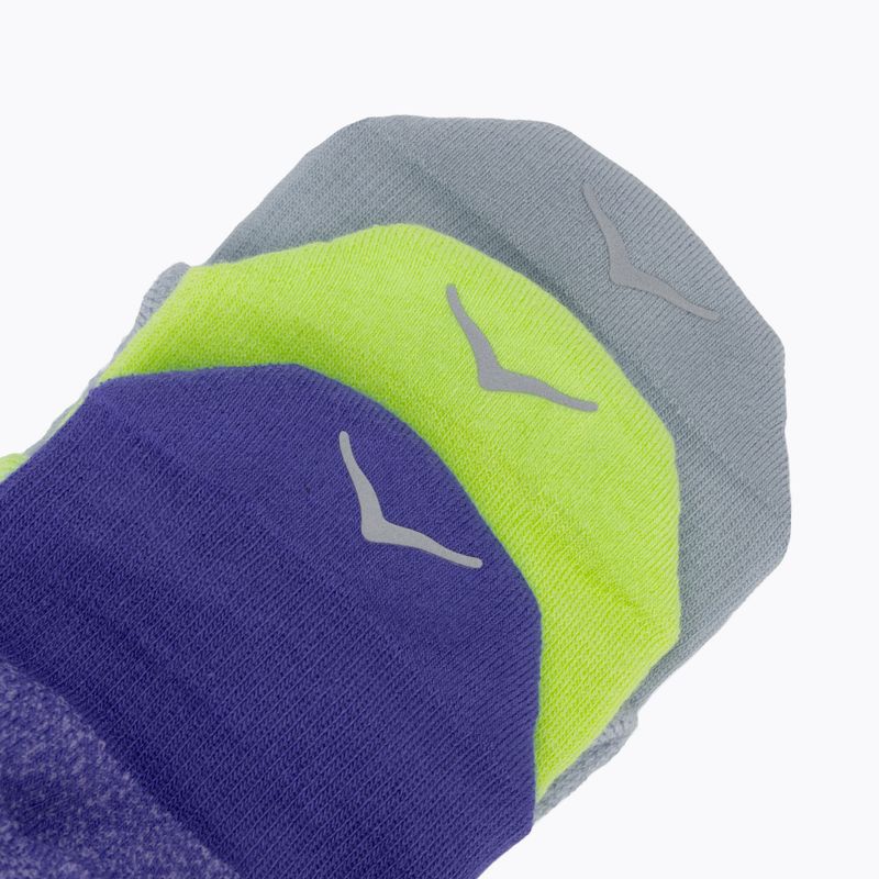 Socken HOKA No-Show Run Sock 3 Paar celstl blue/minrl blue/neon yuzu 5
