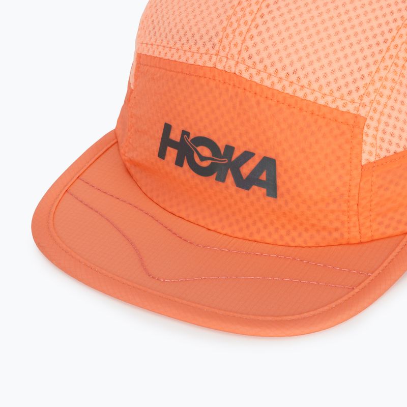 Basecap HOKA Trail Race neon cantaloupe 3