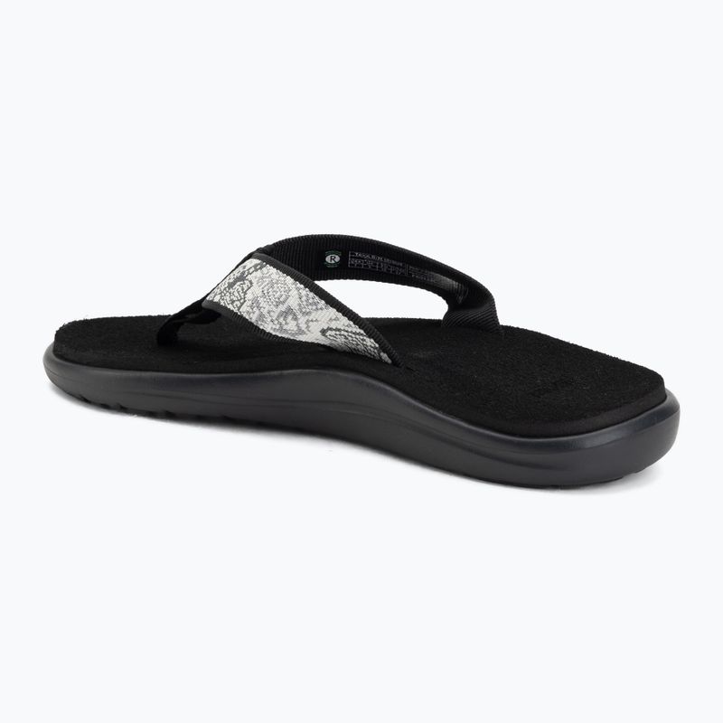 Damen Flip-Flops Teva Voya enchanted forest black/white 3