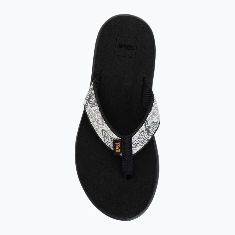 Damen Flip-Flops Teva Voya enchanted forest black/white 5