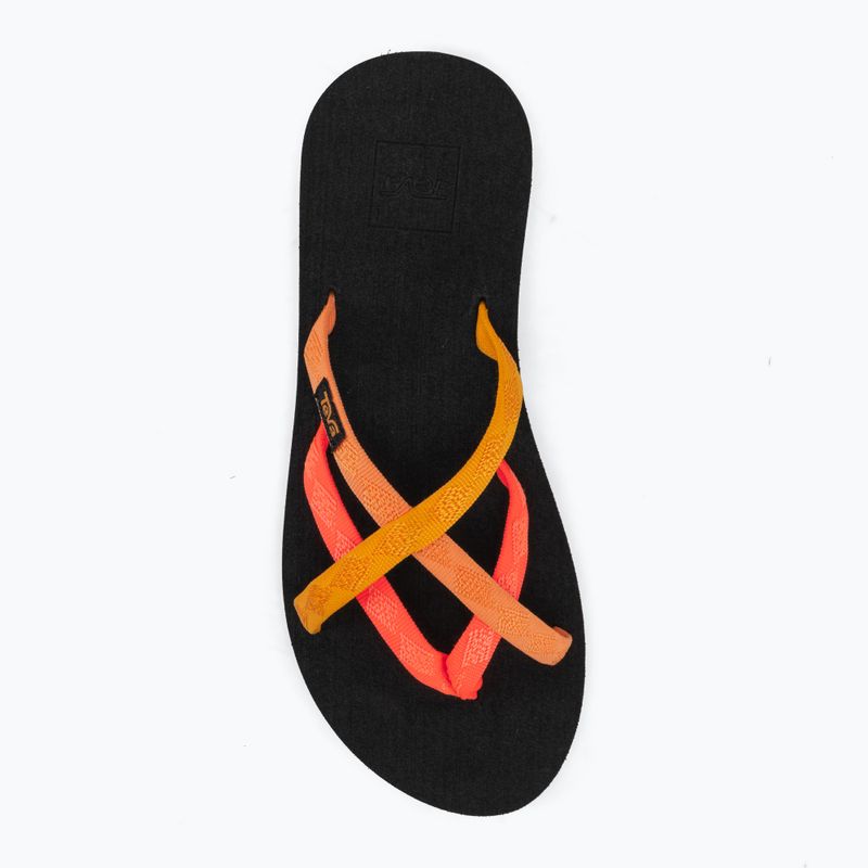 Damen-Sandalen Teva Olowahu neon coral multi 5