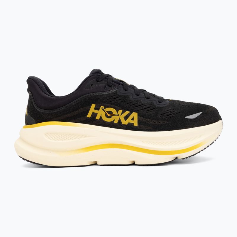 Herren-Laufschuhe Hoka Bondi 9 carbon black/yellow gold 2