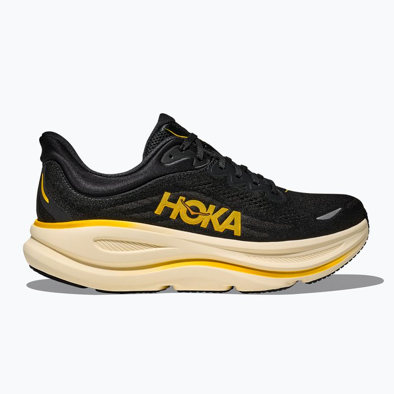 Herren-Laufschuhe Hoka Bondi 9 carbon black/yellow gold 2