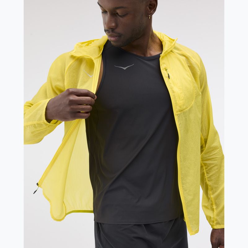 Herren Laufjacke HOKA Skyflow neon hoka citrus 4