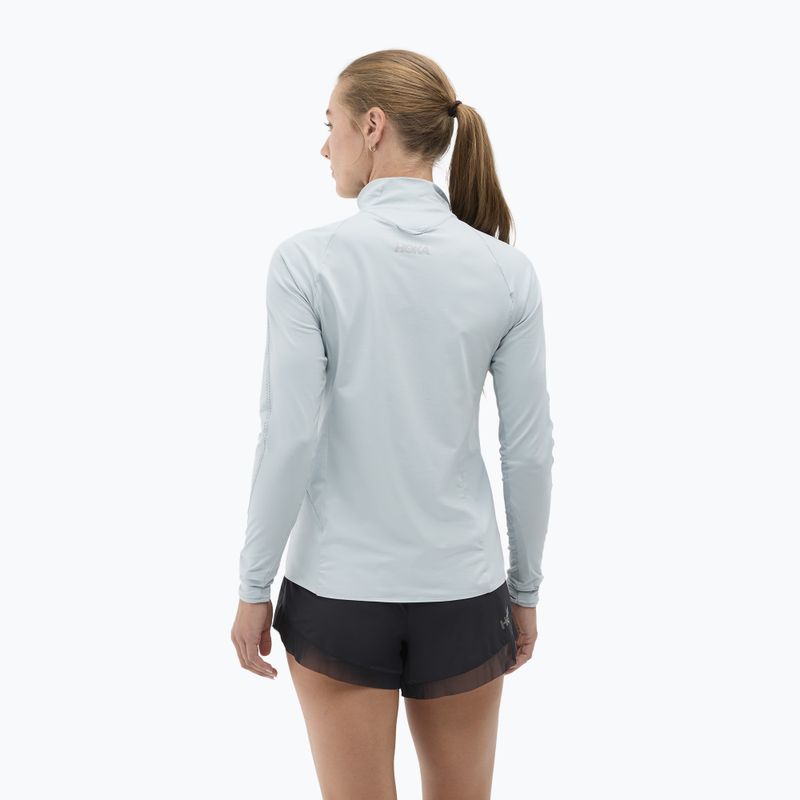 Damen-Laufpullover HOKA GlideTech Quarter Zip mineral blue 3