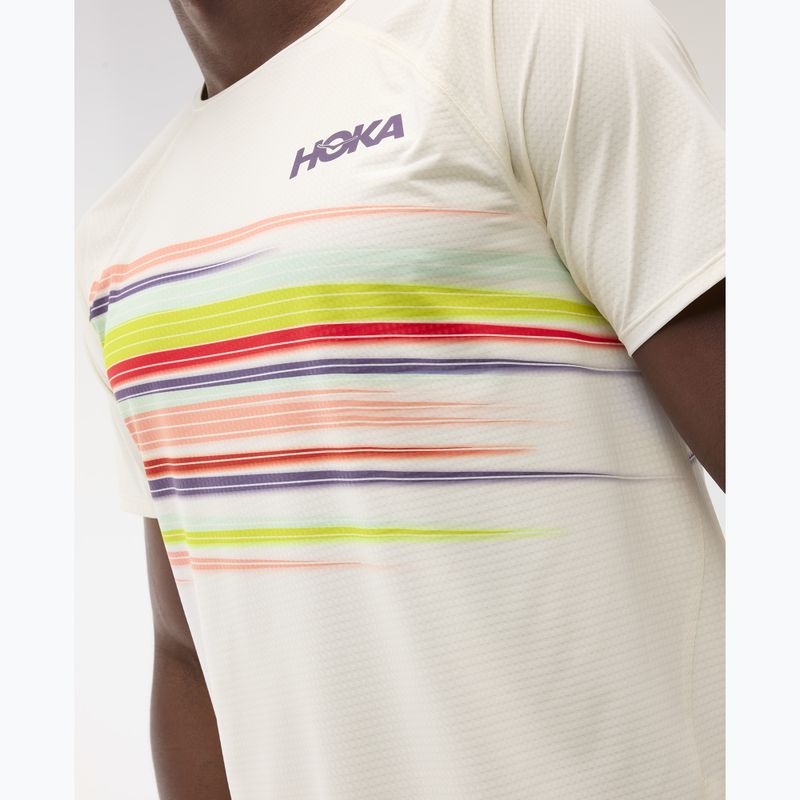 Laufshirt Herren HOKA Race Day alabaster flare 4
