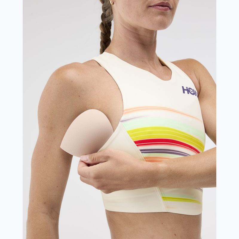 Trainingstop HOKA Race Day Crop alabaster flare 8