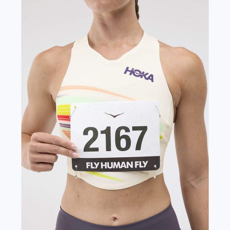 Trainingstop HOKA Race Day Crop alabaster flare 9