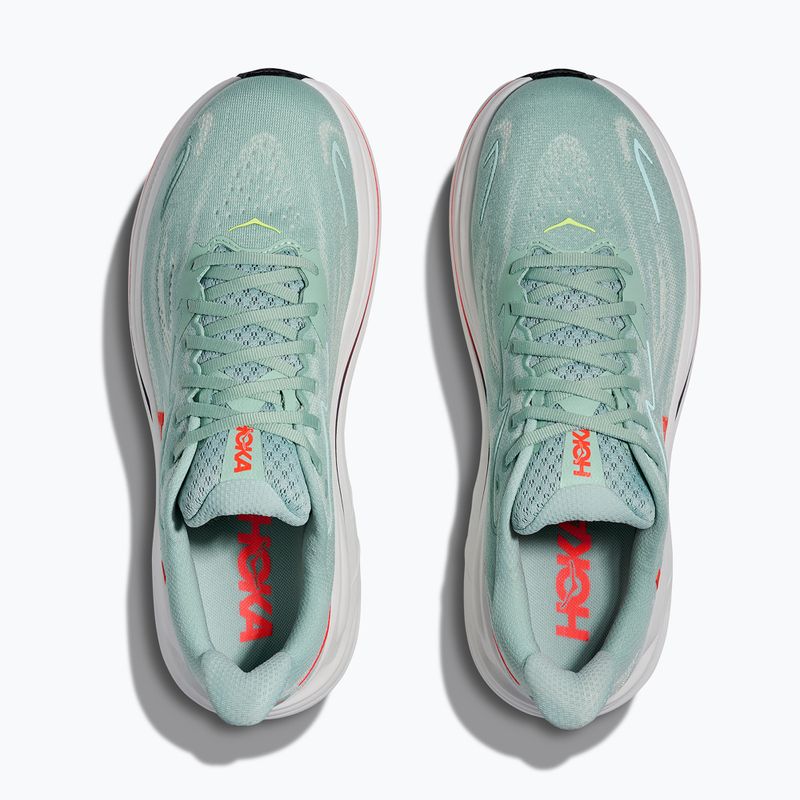 Herren-Laufschuhe HOKA Clifton 10 Wide sage/neon flame 7