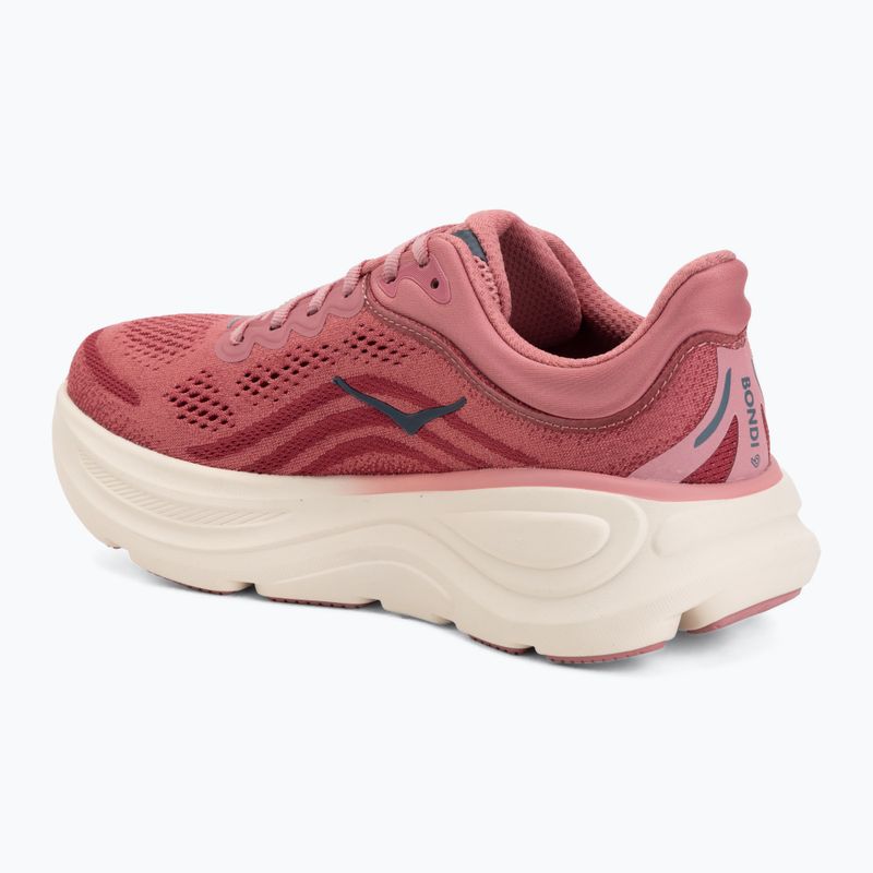 Damen-Laufschuhe HOKA Bondi 9 Wide lingonberry/cranberry 3