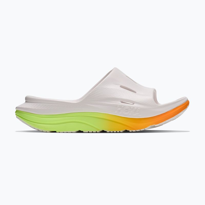 Badelatschen HOKA Ora Recovery Slide 3 white/neon yuzu 2