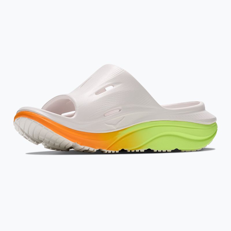 Badelatschen HOKA Ora Recovery Slide 3 white/neon yuzu 4