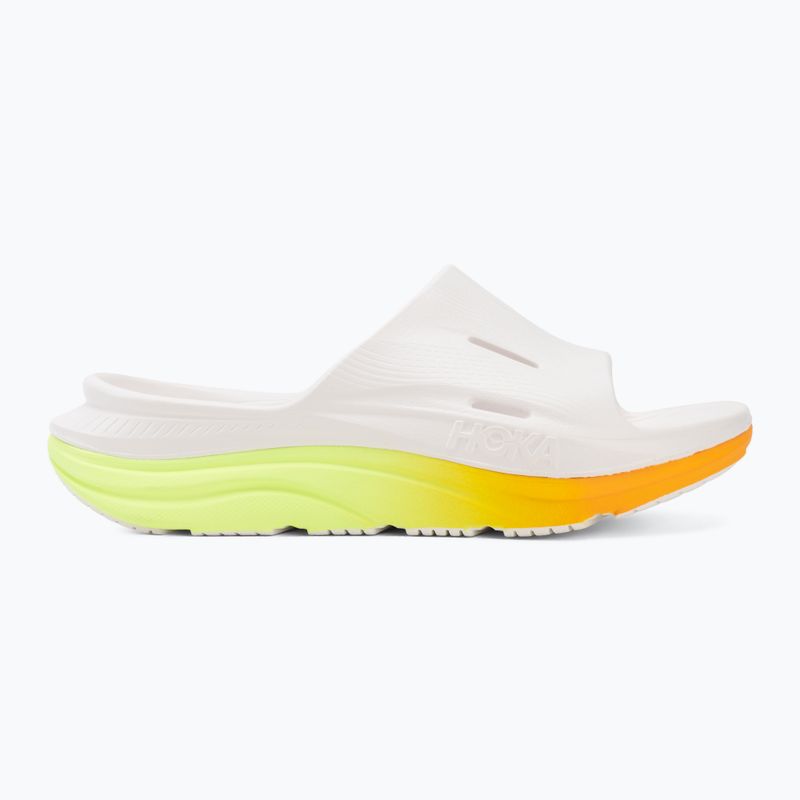 Badelatschen HOKA Ora Recovery Slide 3 white/neon yuzu 2