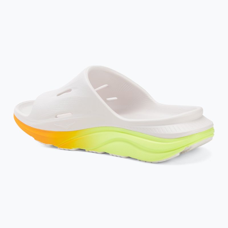 Badelatschen HOKA Ora Recovery Slide 3 white/neon yuzu 3