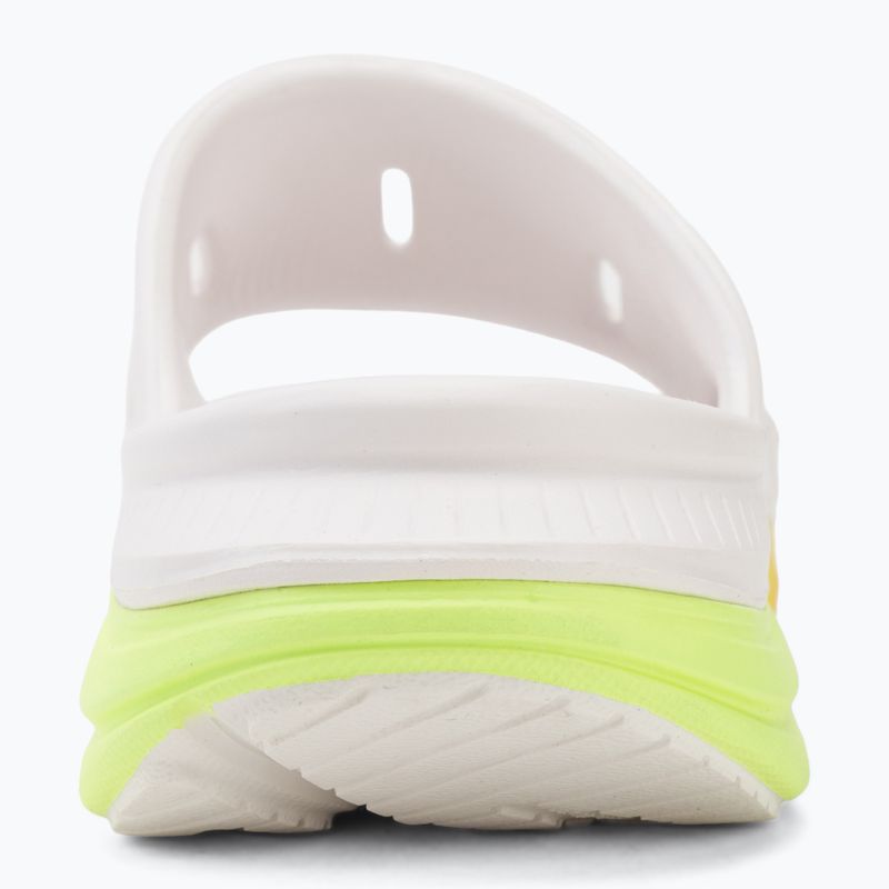 Badelatschen HOKA Ora Recovery Slide 3 white/neon yuzu 6