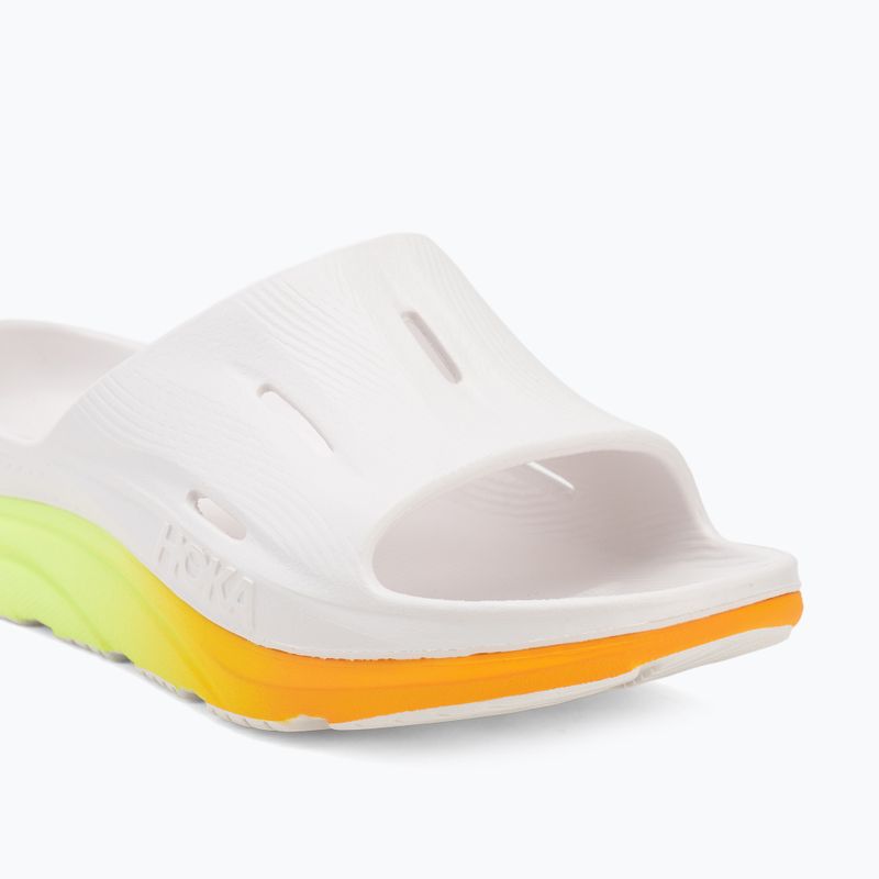 Badelatschen HOKA Ora Recovery Slide 3 white/neon yuzu 7