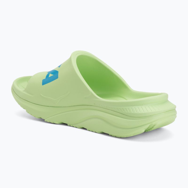 Badelatschen HOKA Ora Athletic tart apple/skyward blue 3