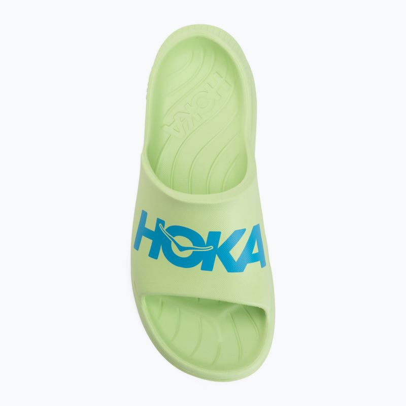 Badelatschen HOKA Ora Athletic tart apple/skyward blue 5