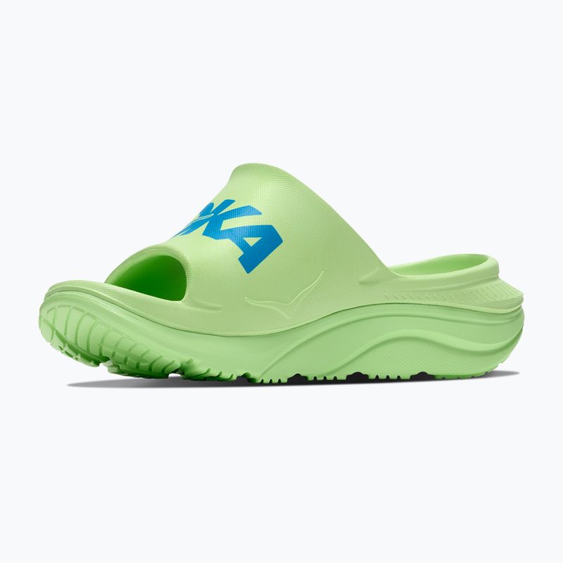 Badelatschen HOKA Ora Athletic tart apple/skyward blue 4