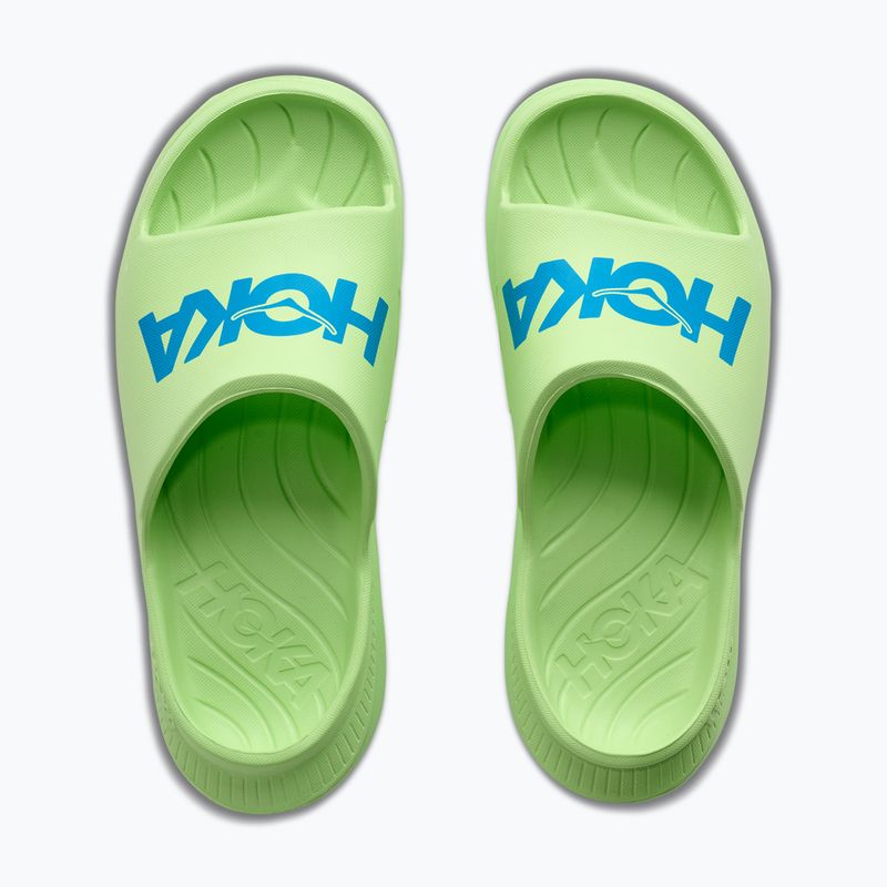 Badelatschen HOKA Ora Athletic tart apple/skyward blue 7