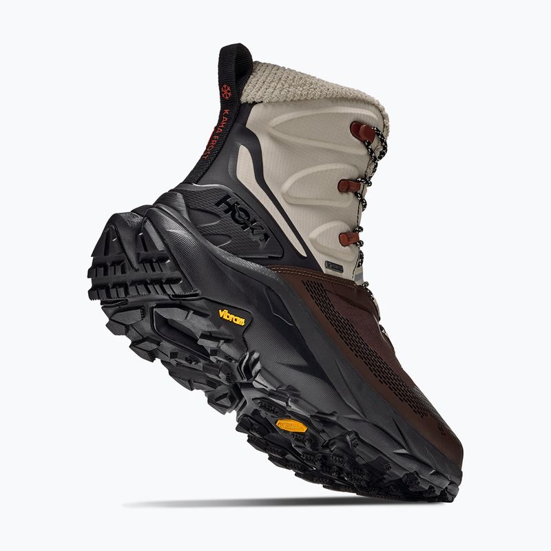 Herren-Trekkingstiefel HOKA Kaha 2 Frost GTX river rock grey/black 5